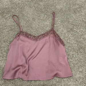 Lace cropped tank - wild fable